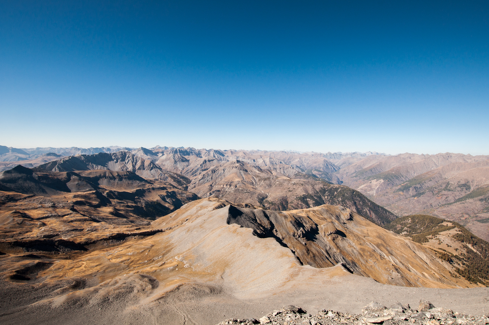 Vue depuis le sommet du mont Mounier Nature Break